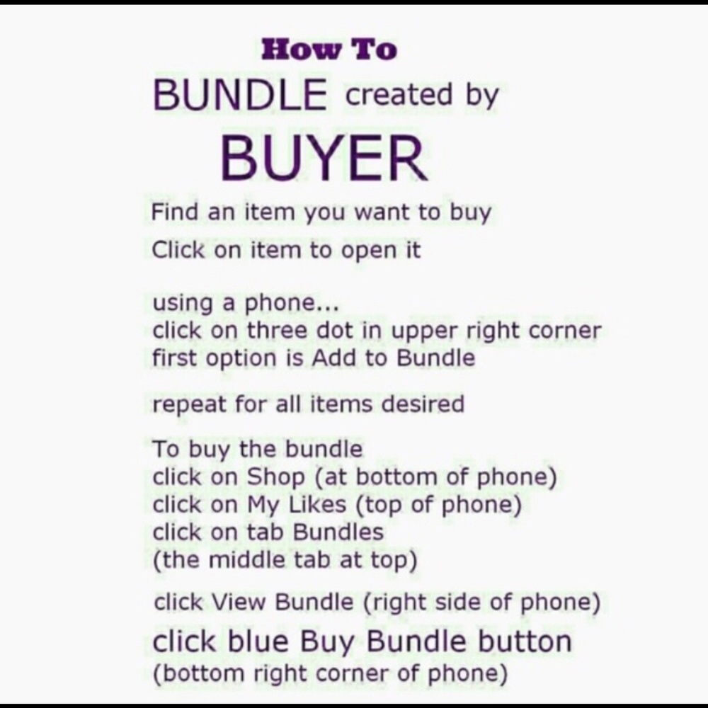 How to... BUNDLE